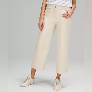 lululemon City Sleek 5 Pocket Wide Leg Pant - White Opal